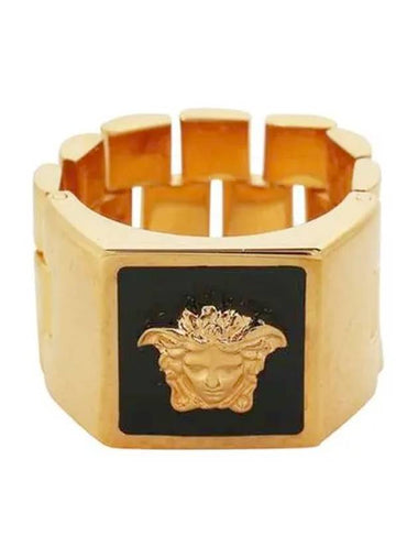 Medusa Enamel Ring Gold - VERSACE - BALAAN 1