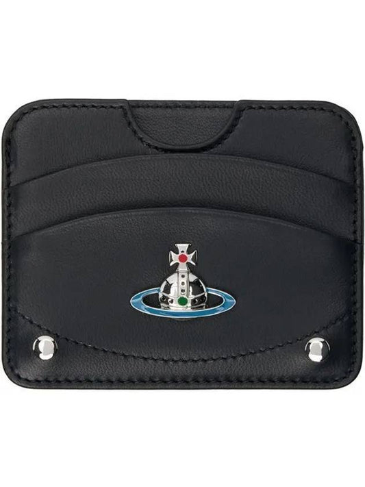 ORB Logo Card Wallet Black - VIVIENNE WESTWOOD - BALAAN 2