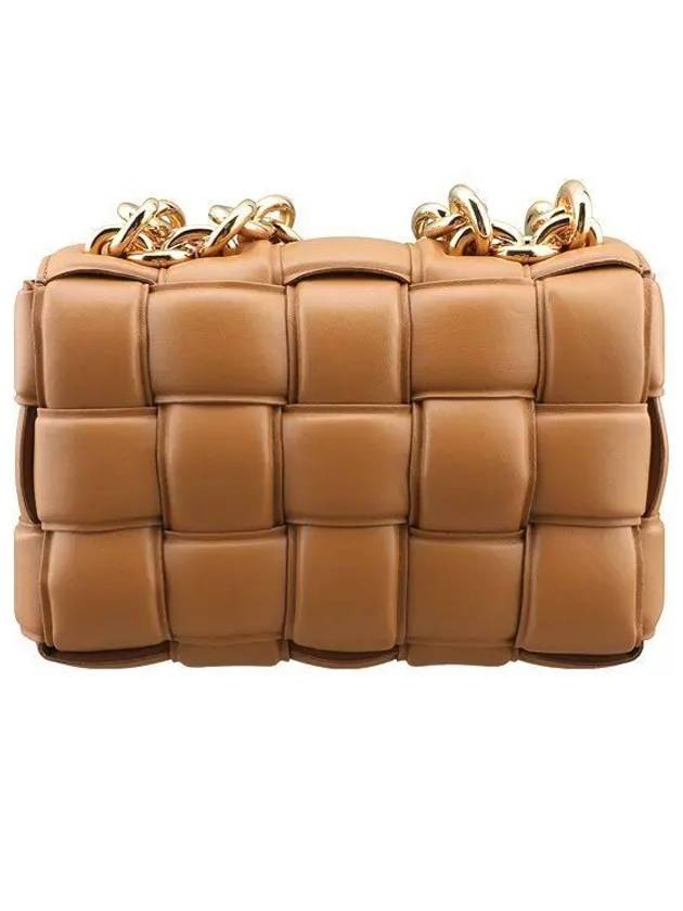 Cassette Lambskin Shoulder Bag Caramel - BOTTEGA VENETA - BALAAN 2