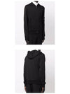 Logo Patch Zip Up Hoodie Black - MONCLER - BALAAN 6