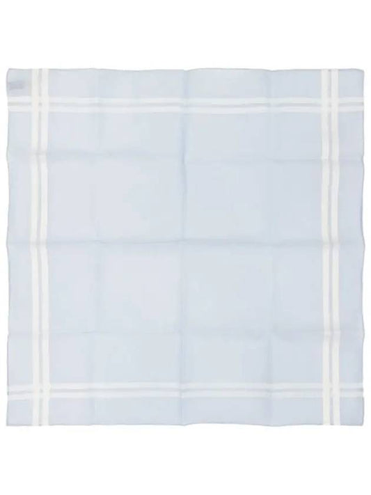 Cotton Handkerchief Light Blue 4HA0760 - HERMES - BALAAN 1