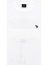 Zebra Patch Cotton Long Sleeve T-Shirt White - PAUL SMITH - BALAAN 4