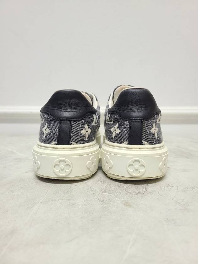 Black Denim Monogram Time Out Sneakers 37 - LOUIS VUITTON - BALAAN 6