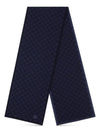 Neo Neo small checkerboard muffler navy - LOUIS VUITTON - BALAAN.