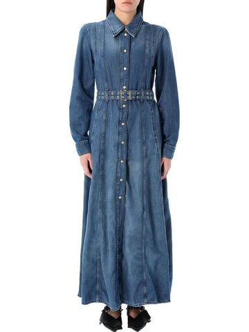 Denim maxi dress - GANNI - BALAAN 1