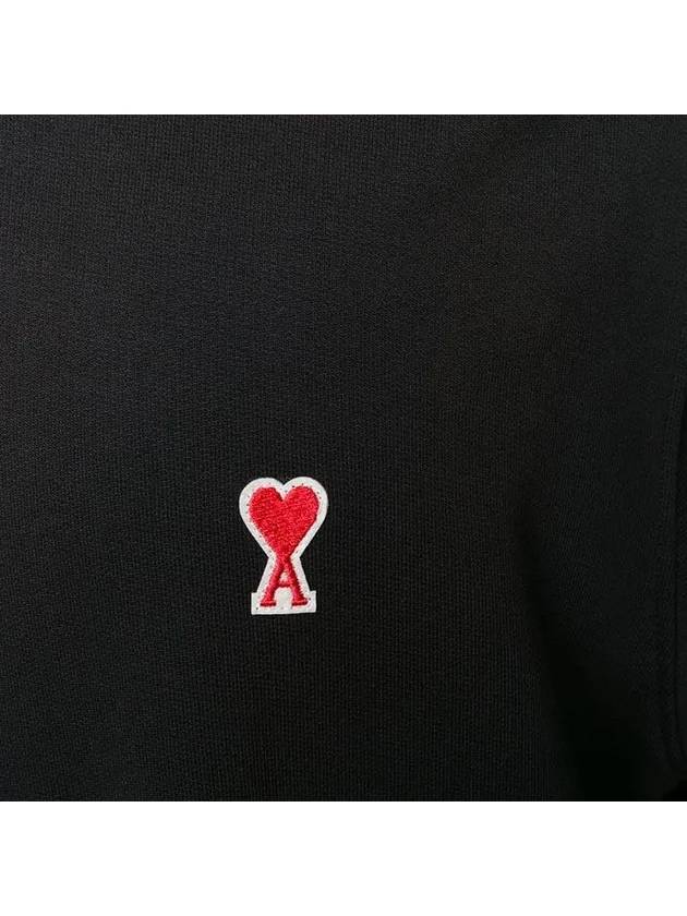 Heart Logo Sweatshirt Black - AMI - BALAAN 7