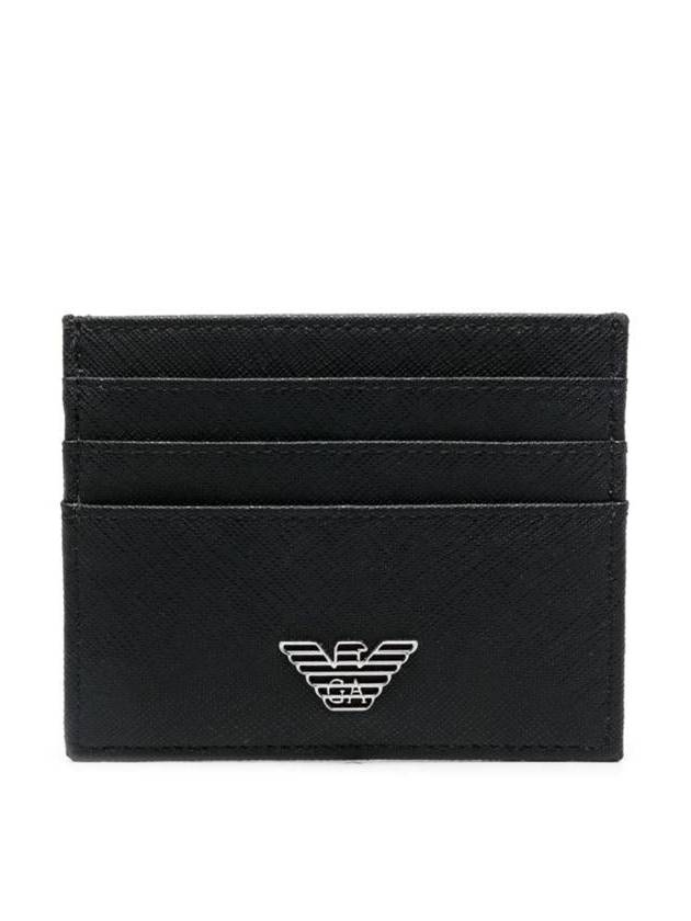 Eagle Logo Card Wallet Black - EMPORIO ARMANI - BALAAN 2