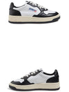 Medalist Leather Low Top Sneakers White Black - AUTRY - BALAAN 4