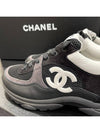 Men s CC Cruise Sneakers Black Mesh Calfskin White Logo - CHANEL - BALAAN 7