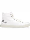 Men's Logo Tabi High Top Sneakers White - MAISON MARGIELA - BALAAN 1