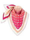 Sunrise Aquarelle Square 90 Scarf Pink - LOUIS VUITTON - BALAAN 4