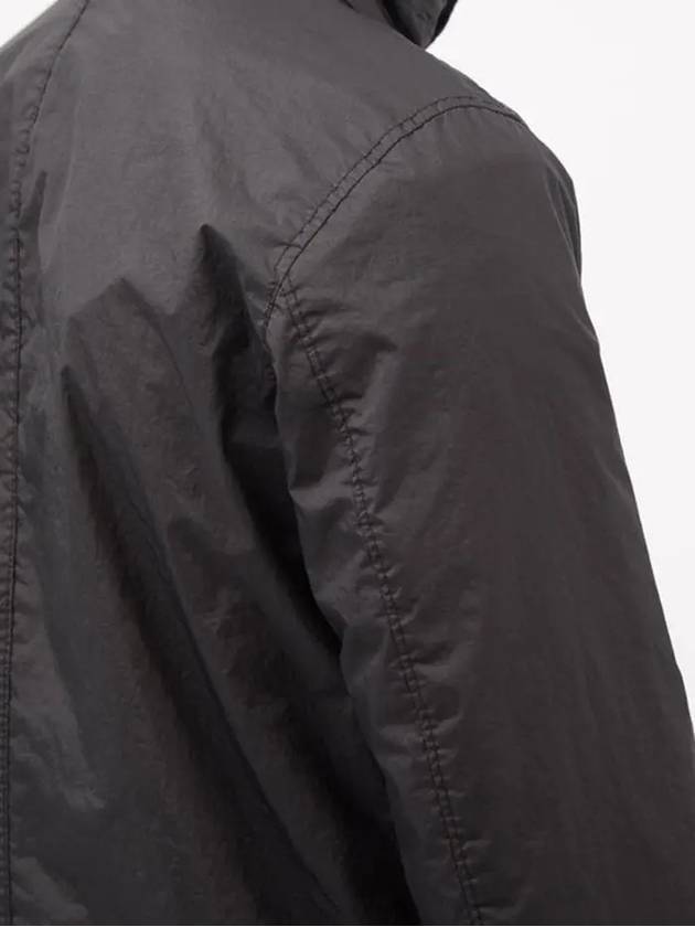 Stone Island Compass Waffen High Neck Button ZipUp Front Tech Field Jacket - STONE ISLAND - BALAAN 5