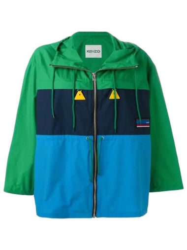 Color Block Summer Parka - KENZO - BALAAN 1