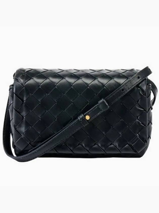 Intrecciato Mini Cross Bag Black - BOTTEGA VENETA - BALAAN 2