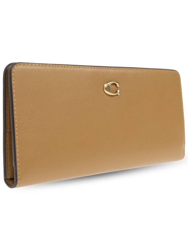 Coach Leather Wallet, Women's, Beige - COACH - BALAAN 4