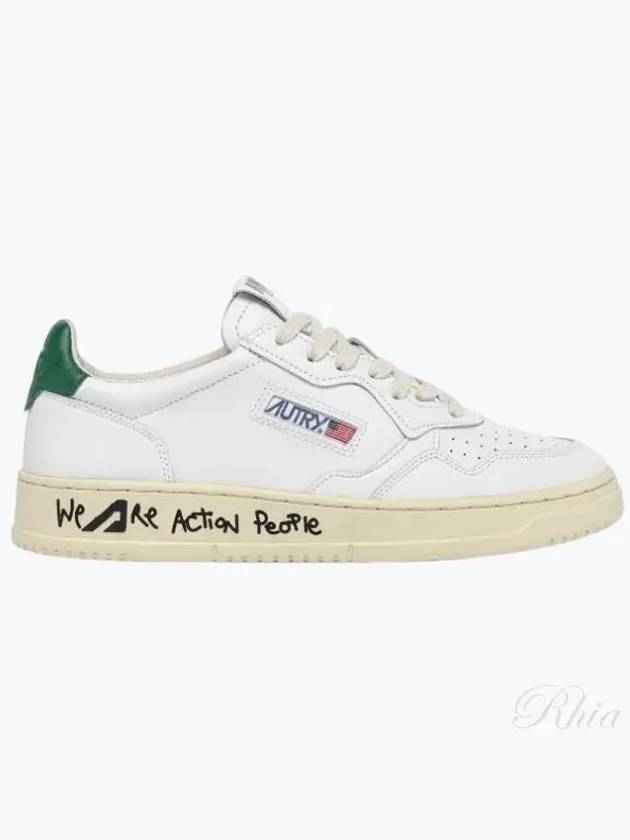 Men's Medalist Leather Low Top Sneakers White - AUTRY - BALAAN 2