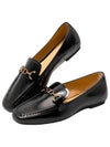 T Logo Horsebit Leather Loafers Black - TOD'S - BALAAN 2