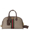 Savoy Medium Bowling Duffel Bag Brown - GUCCI - BALAAN 1