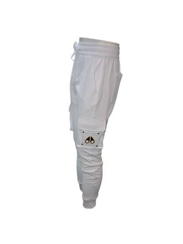 Straight Pants M33MR777G160 WHITE WHITE - MOOSE KNUCKLES - BALAAN 1