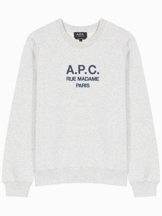 Women's Tina Logo Sweat Sweatshirt Heather Ecru - A.P.C. - BALAAN 2