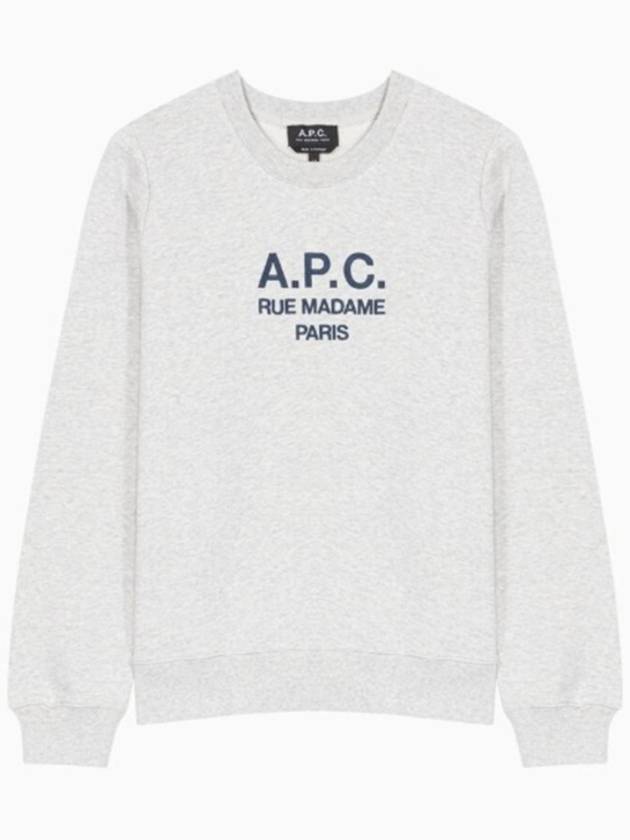 Women's Tina Logo Sweat Sweatshirt Heather Ecru - A.P.C. - BALAAN 2