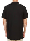 logo patch short sleeve PK shirt black - ALEXANDER MCQUEEN - BALAAN.