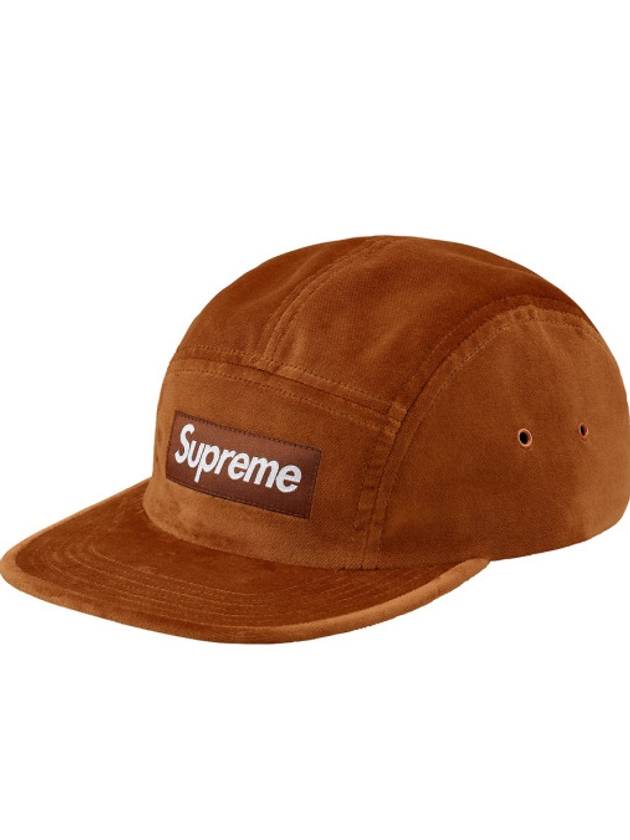 velvet camp cap brown velvet camp cap brown - SUPREME - BALAAN 1