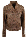 Leopard Print Jacket Brown - GOLDEN GOOSE - BALAAN 3