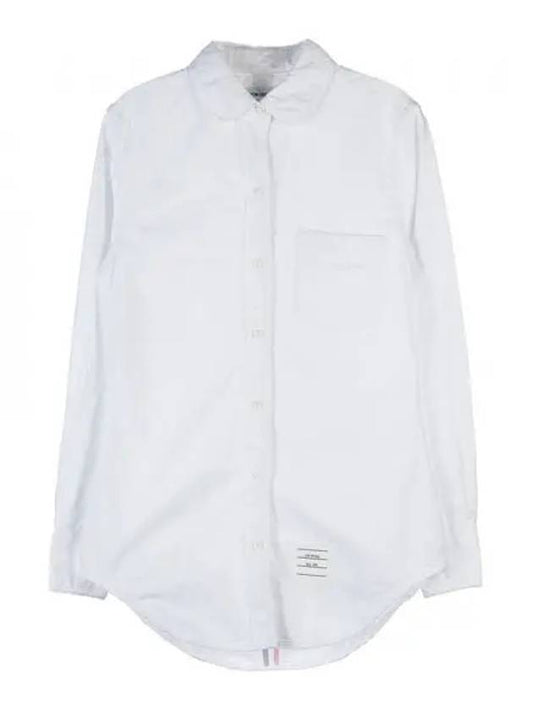 RWB Back Stripe Round Collar Classic Oxford Shirt White - THOM BROWNE - BALAAN 2