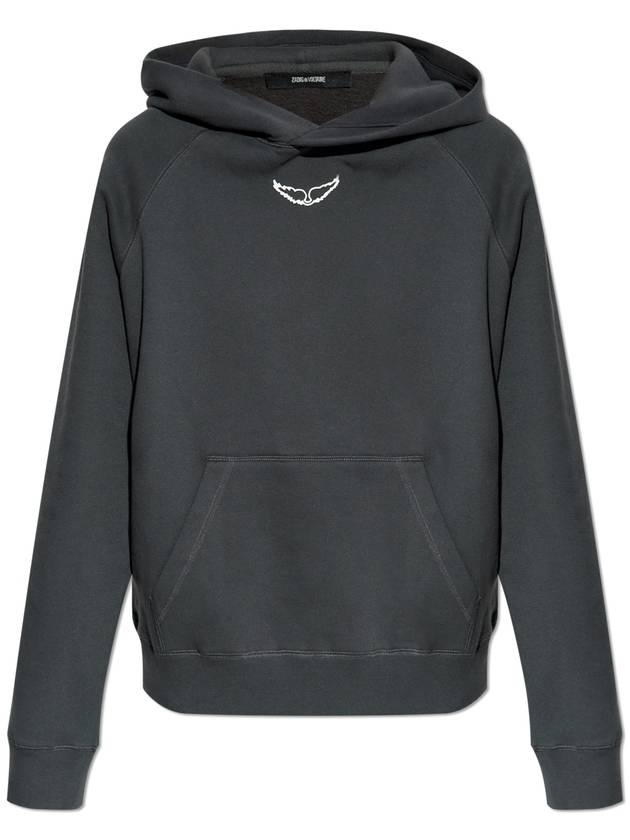 Zadig & Voltaire Hoodie ‘Georgy’, Women's, Grey - ZADIG & VOLTAIRE - BALAAN 1