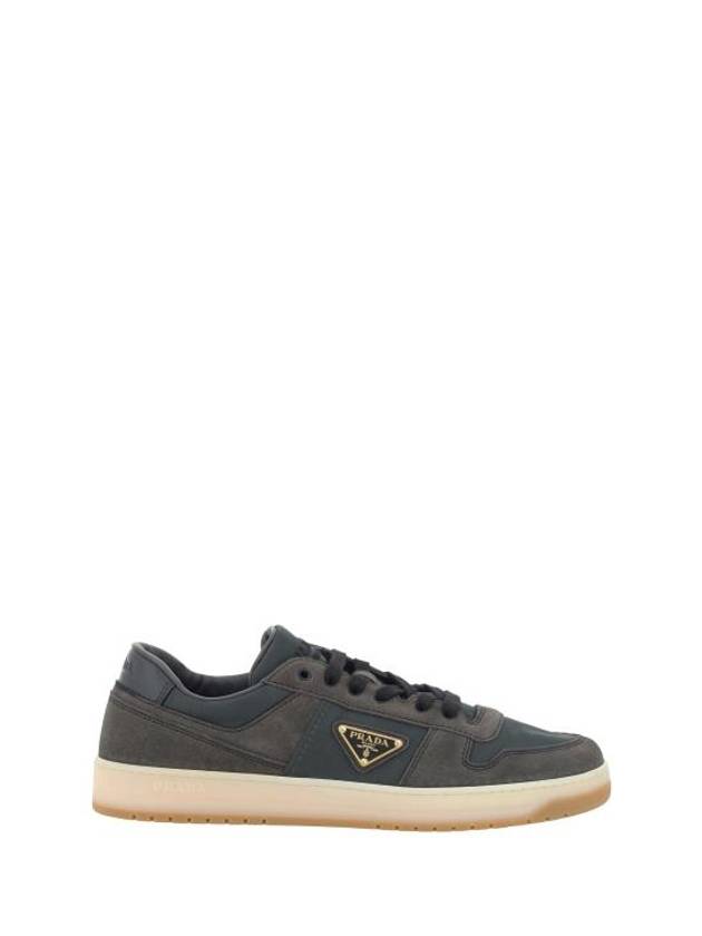 Downtown Les Nylon Low Top Sneakers Green - PRADA - BALAAN 1