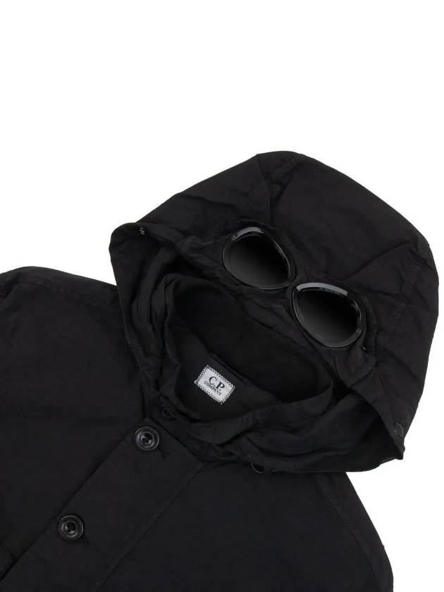 Flatt Nylon Goggle Over Long Sleeve Shirt Black - CP COMPANY - BALAAN 4