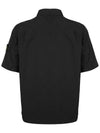 Men s Logo Patch Short Sleeve Shirt Black - STONE ISLAND - BALAAN 3