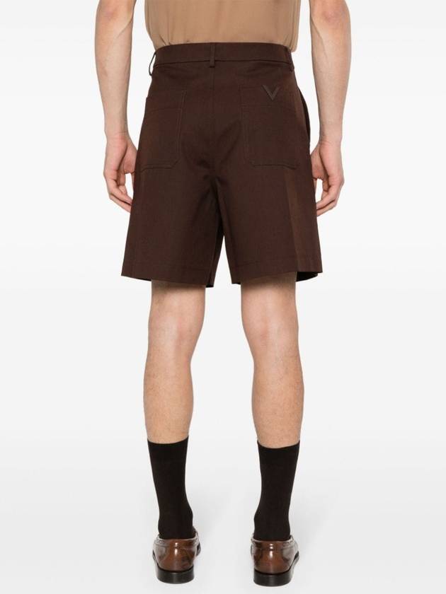 Valentino Garavani Shorts Brown - VALENTINO - BALAAN 4