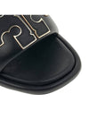 Double T Slide Slippers Black - TORY BURCH - BALAAN 10