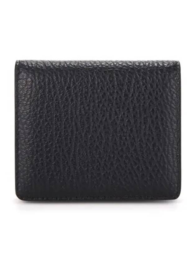 Stitch Leather Compact Half Wallet Black - MAISON MARGIELA - BALAAN 3