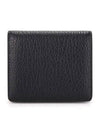 Stitch Leather Compact Half Wallet Black - MAISON MARGIELA - BALAAN 2