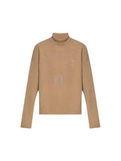 Embossed Logo Turtleneck Nude - AMI - BALAAN 2