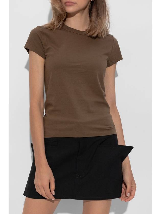 Rick Owens Top 'Cropped Level T', Women's, Brown - RICK OWENS - BALAAN 3