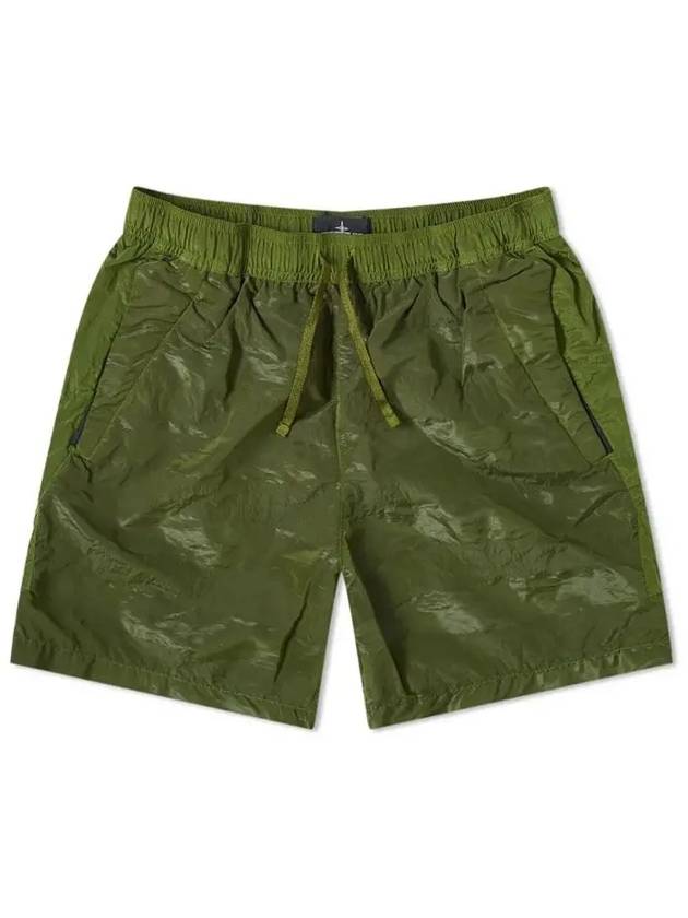 Men's Shadow Project Swim Shorts Green - STONE ISLAND - BALAAN.