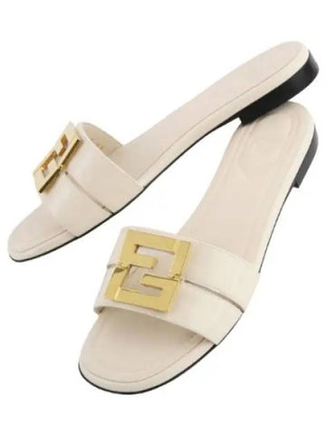 fold leather sandals women slippers - FENDI - BALAAN 1