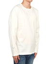 Shadow Project Cotton Jersey Long Sleeve T-Shirt White - STONE ISLAND - BALAAN 4