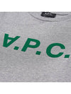 Logo Print Crew Neck Short Sleeve T-Shirt Grey - A.P.C. - BALAAN 5