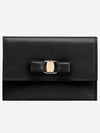 Vara Bow Card Walletr Black - SALVATORE FERRAGAMO - BALAAN 2