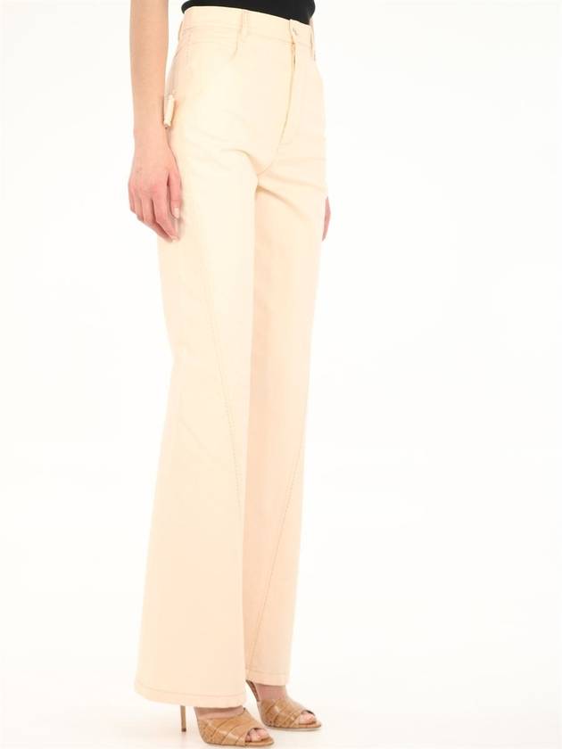 straight pants beige - BOTTEGA VENETA - BALAAN 3