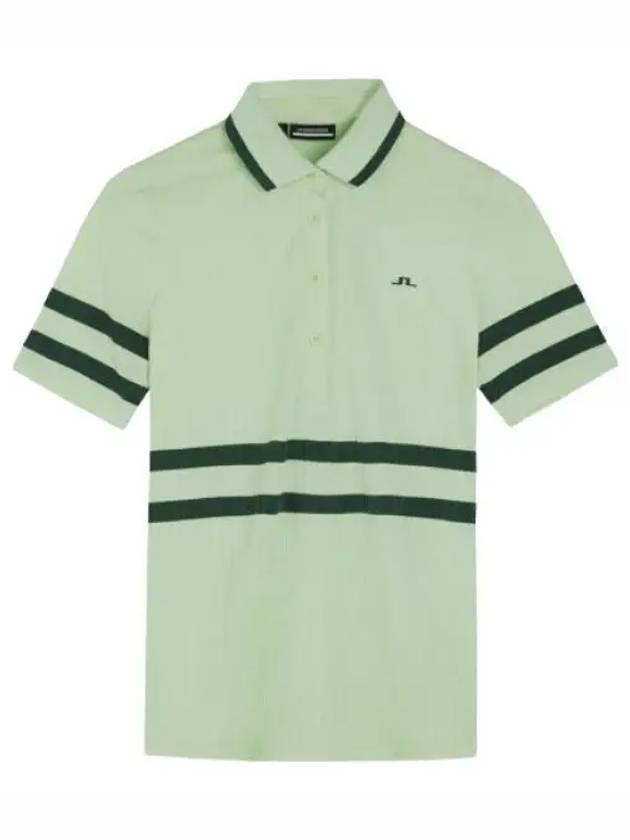 Women's Moira Polo Shirt Patina Green - J.LINDEBERG - BALAAN 2