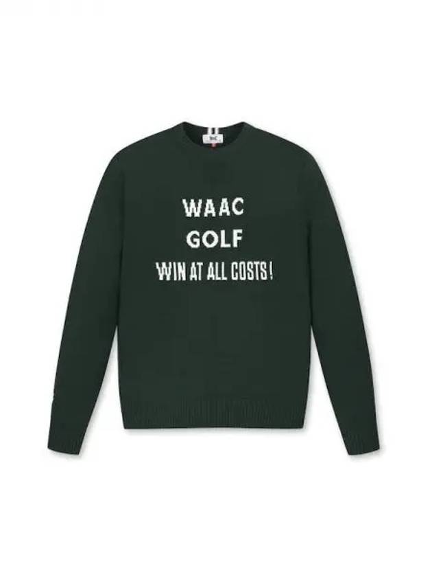 Golf Men s Lettering Round Sweater WMWAA23600GRD Domestic Product GQ0Z23080949509 - WAAC - BALAAN 1