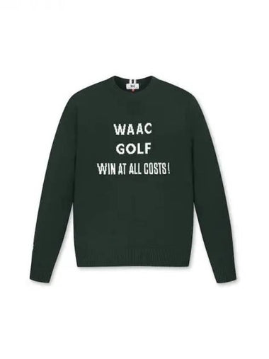 Golf Men s Lettering Round Sweater WMWAA23600GRD Domestic Product GQ0Z23080949509 - WAAC - BALAAN 1