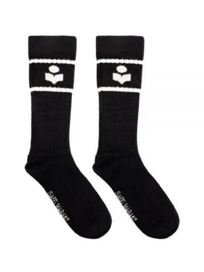 Logo Socks Black - ISABEL MARANT - BALAAN 2