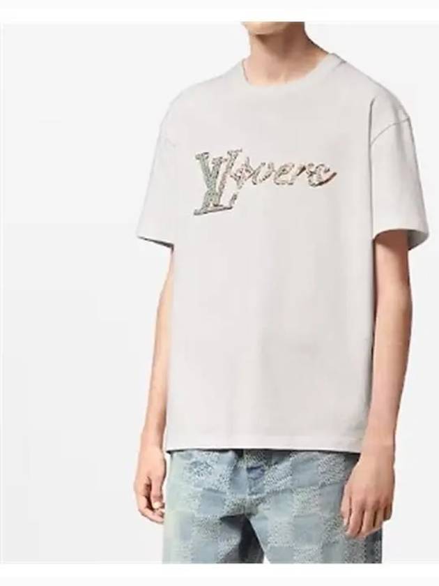 Miracle Embroidered Short Sleeve T Shirt 1AFR96 - LOUIS VUITTON - BALAAN 2